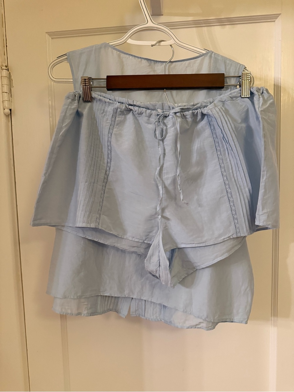 J. Crew Blue Cotton Tank and Shorts Set - Picture 5 of 8
